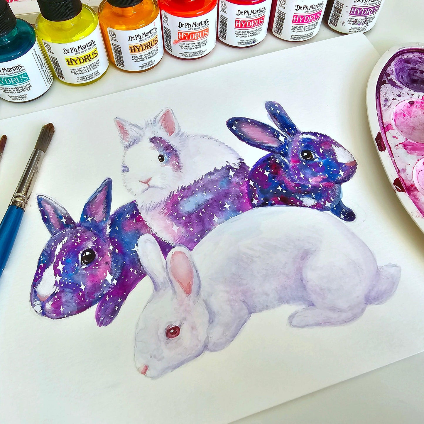 Galaxy Custom Pet Portrait - Jolly Pet Portraits