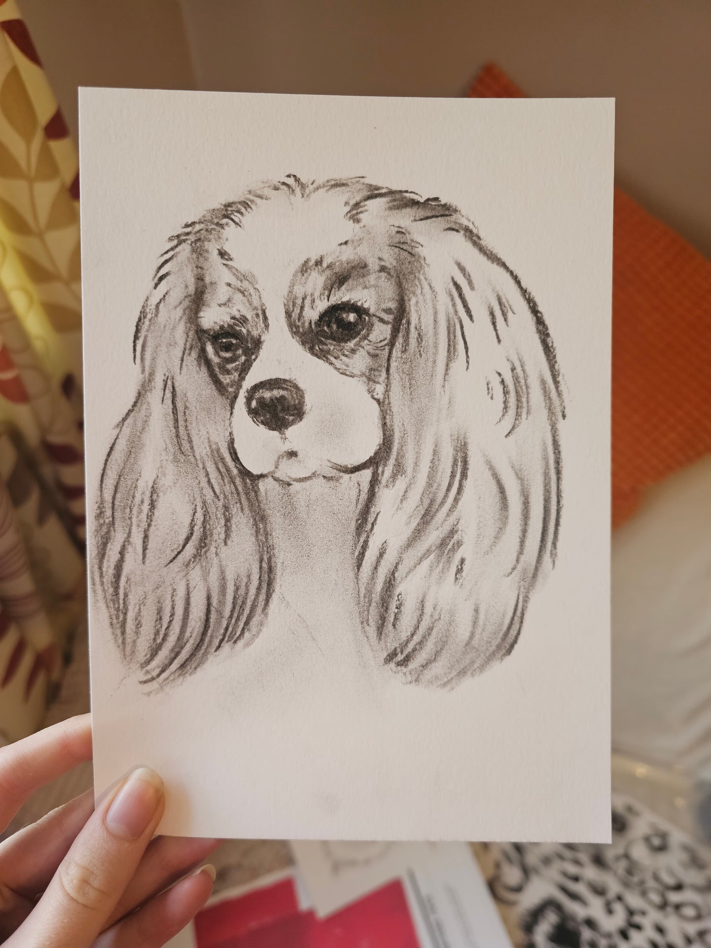 Charcoal Custom Pet Sketch