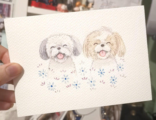 Cute Mini Custom Pet Caricature - Jolly Pet Portraits