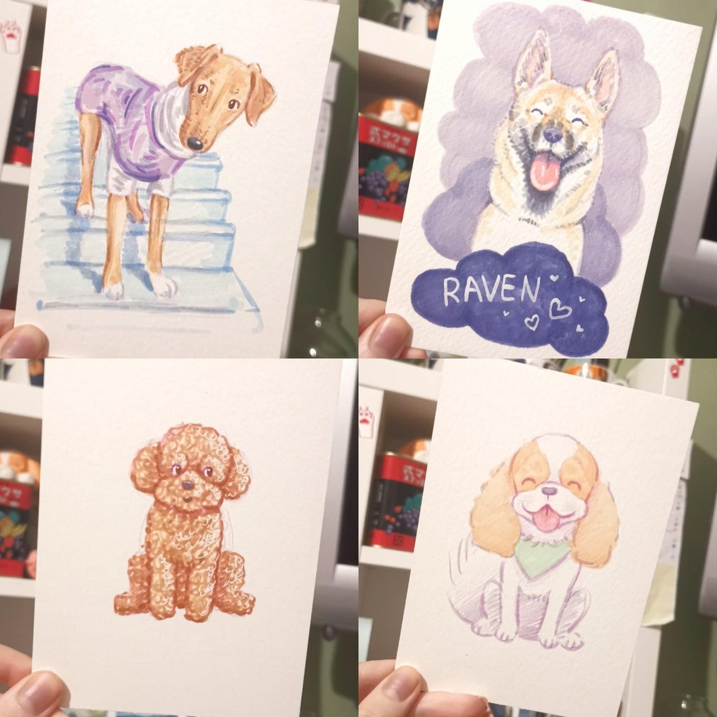 Cute Mini Custom Pet Caricature - Jolly Pet Portraits