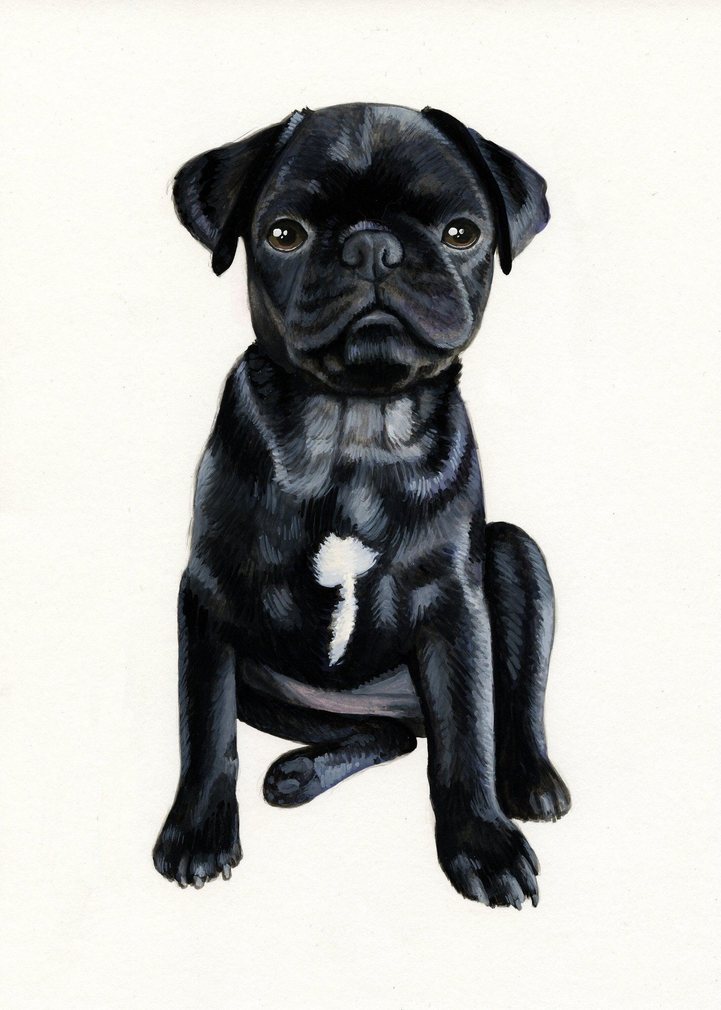 Gouache Custom Pet Portrait - Jolly Pet Portraits