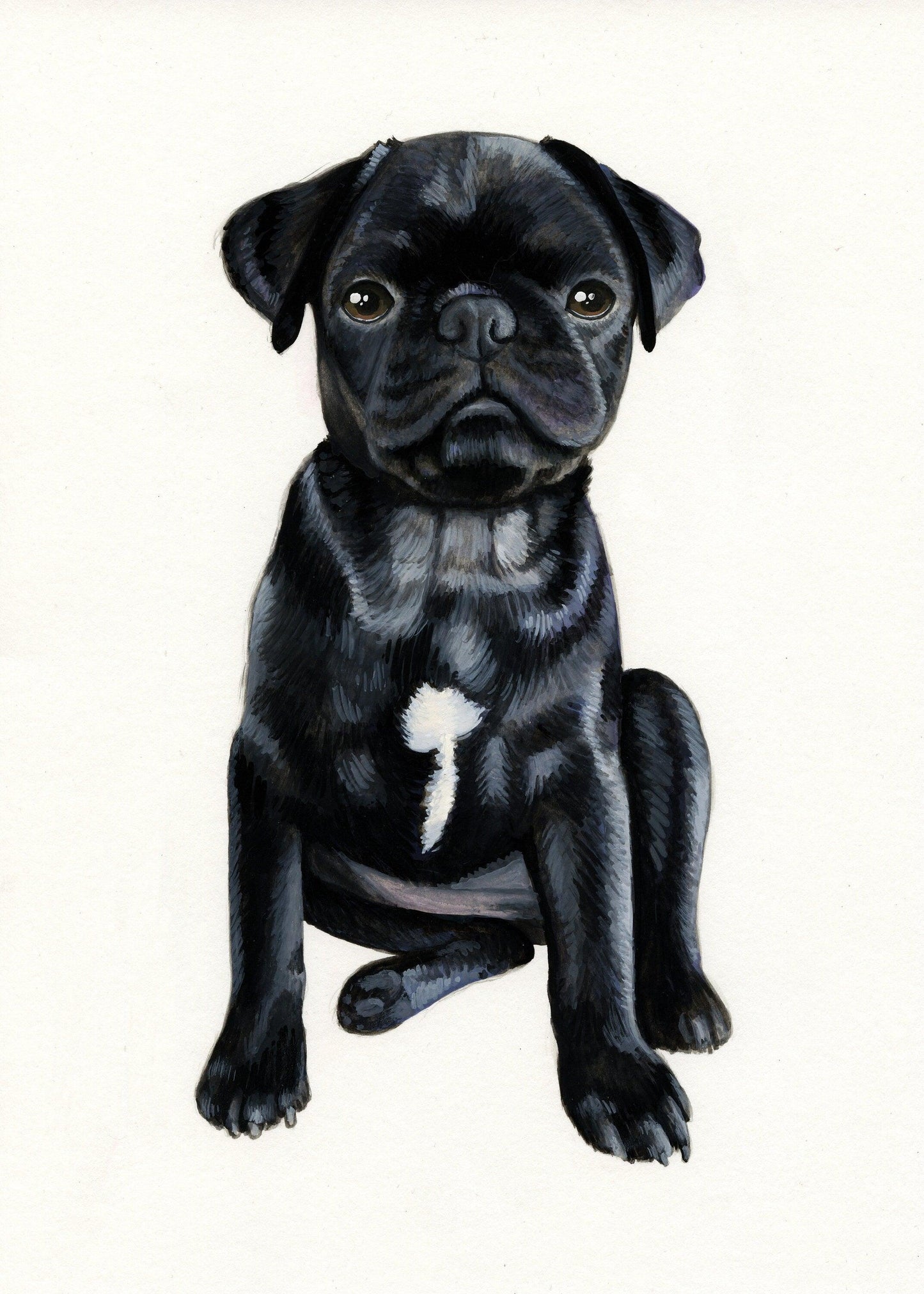 Gouache Custom Pet Portrait - Jolly Pet Portraits 