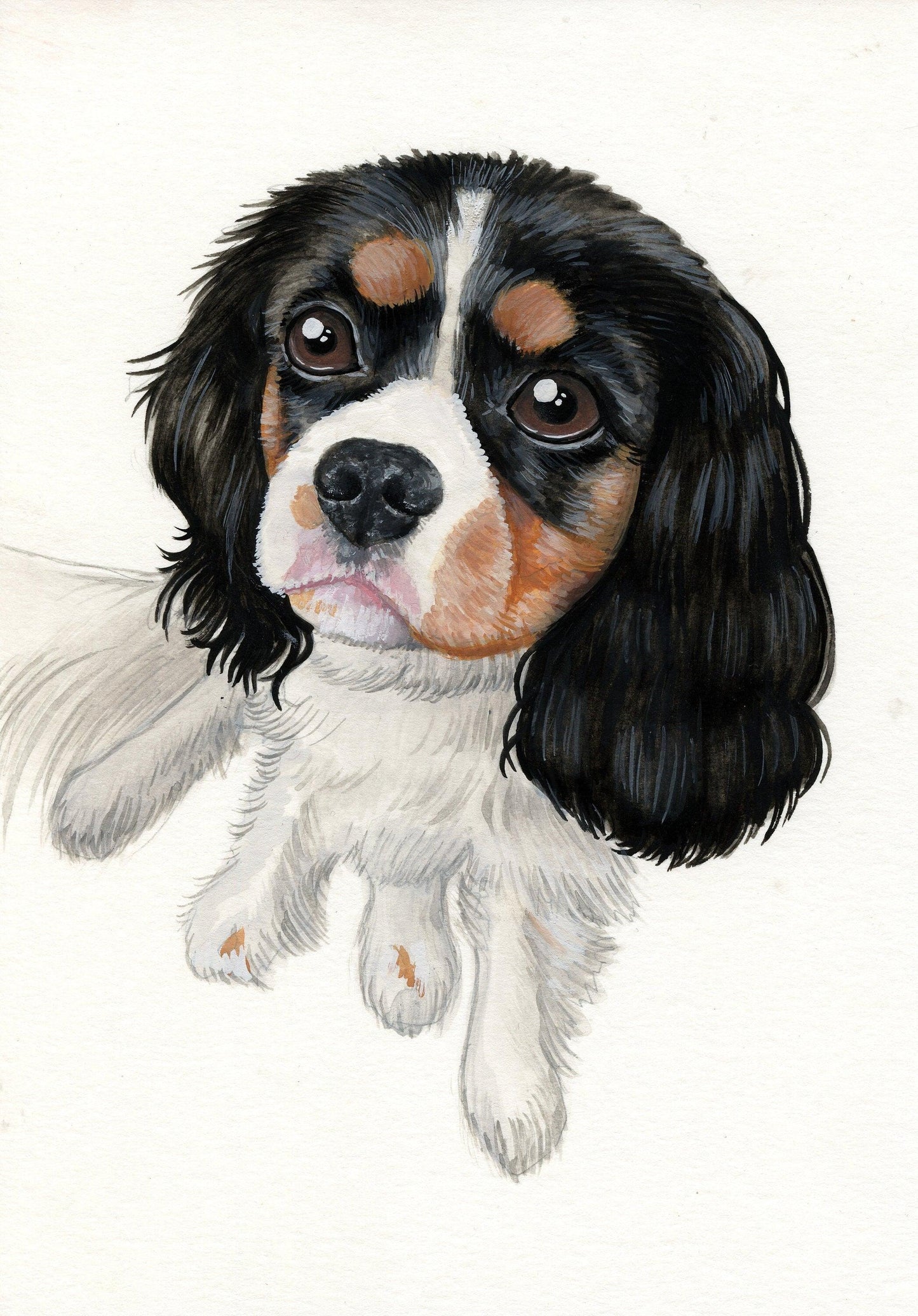 Gouache Custom Pet Portrait - Jolly Pet Portraits