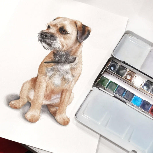 Watercolour Custom Pet Portrait - Jolly Pet Portraits