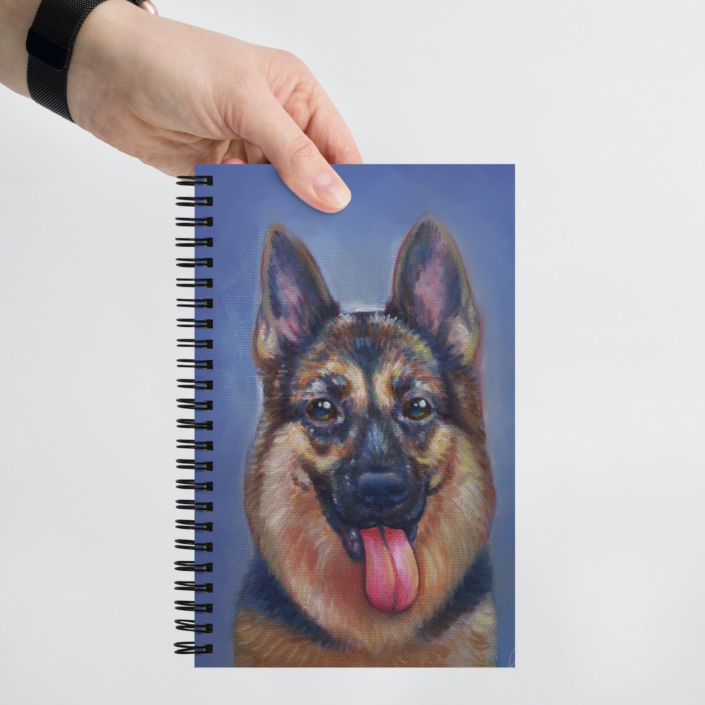 German Shepherd Notebook - Jolly Pet Portraits