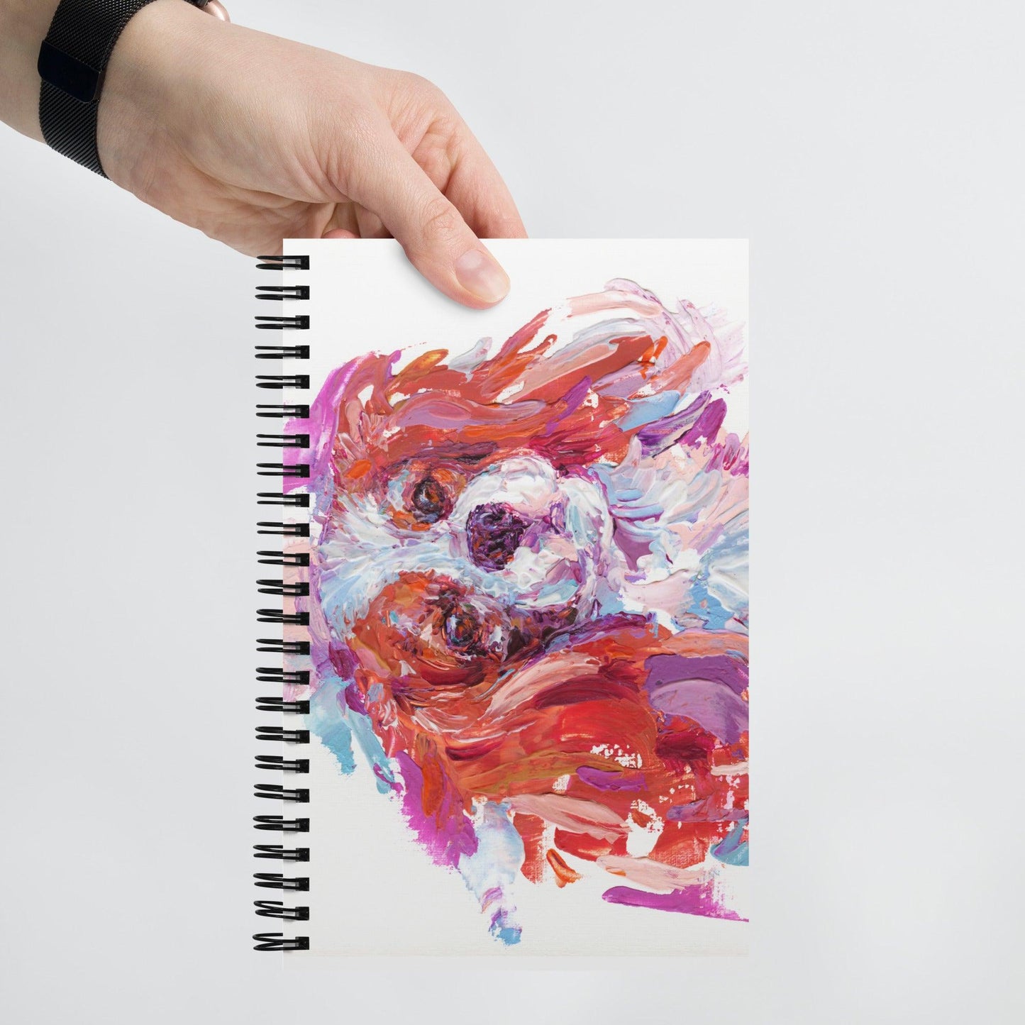 Cavalier King Charles Spaniel Notebook - Blenheim Impasto - Jolly Pet Portraits