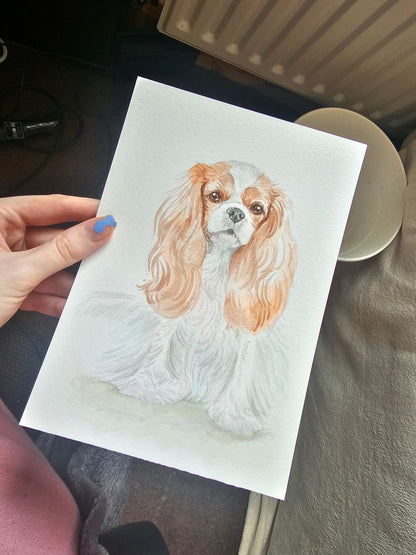 Painterly Gouache Custom Pet Illustration - Jolly Pet Portraits 