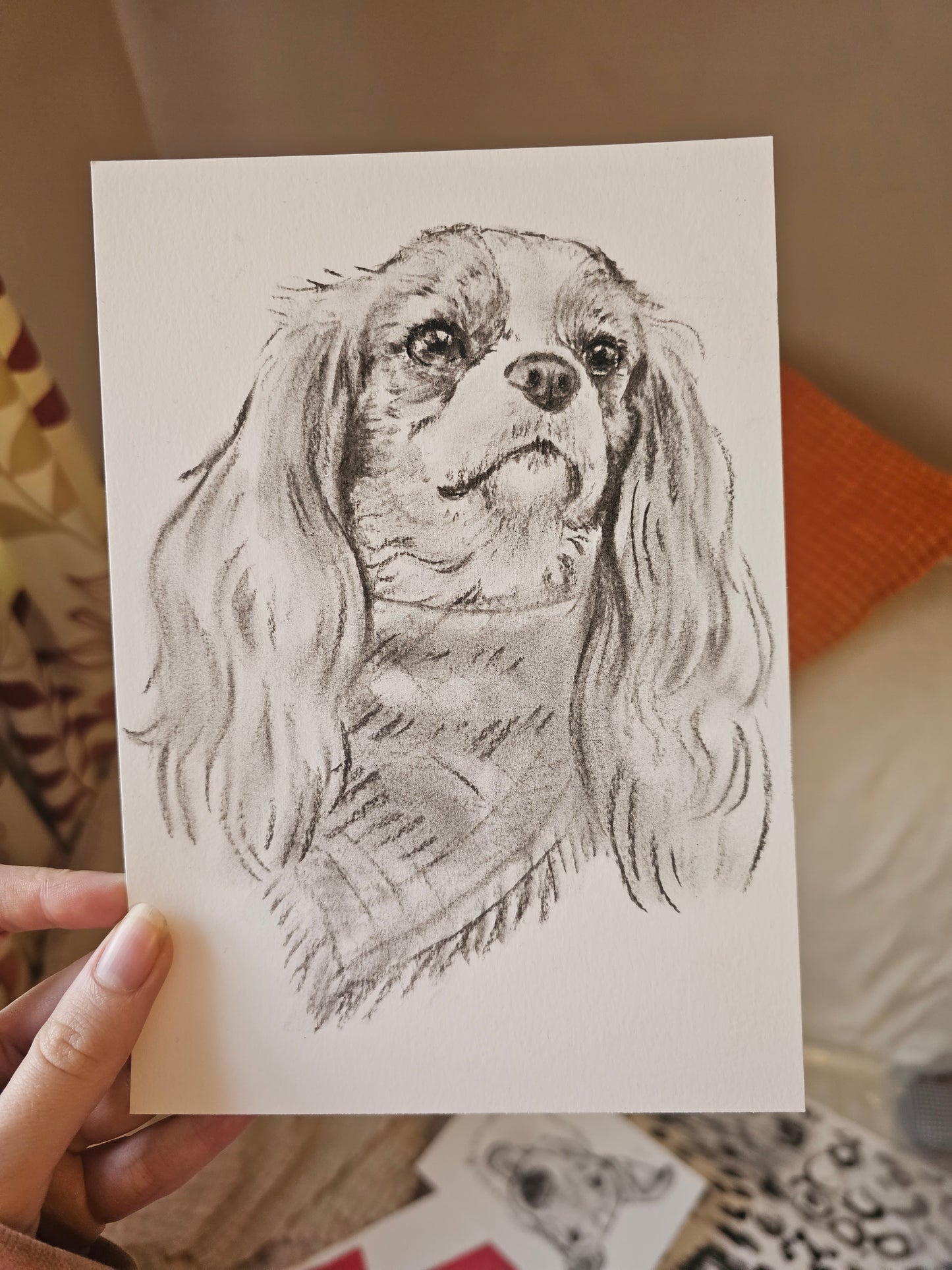 Charcoal Custom Pet Sketch